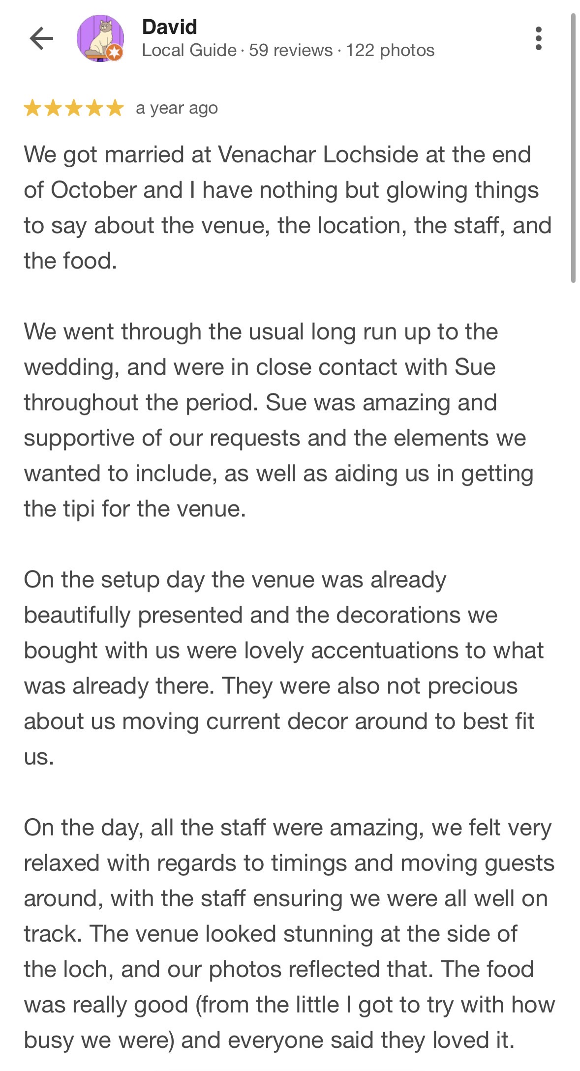 Google review